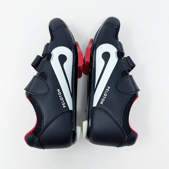 Peloton Black Clip in Cycling Shoes Women's Sz 39 Adjustable Hook & Loop Straps - Picture 5 of 8